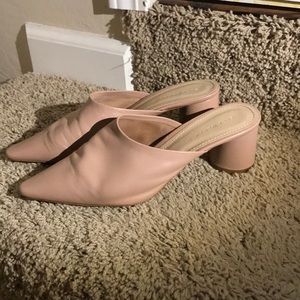 Zara women 37 block heeled shoes